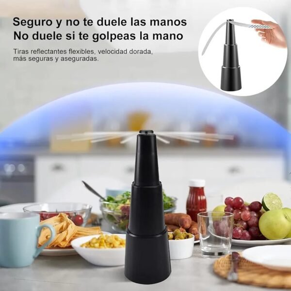 Abanico de Mosca para Mesas, Ventiladores de comida, Abanicos para Repeler Mosquitos, Ventiladores repelentes de Moscas para Mesa al Aire Libre, Spinner Repelente de Mosquitos para Mantener