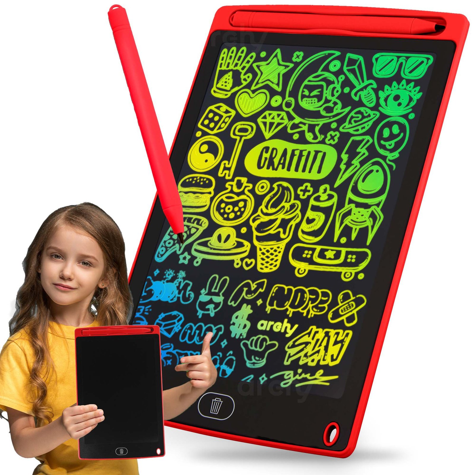 Pizarrón Mágico LCD 8.5 Tipo Tablet Portátil con lápiz plástico borrable divertido